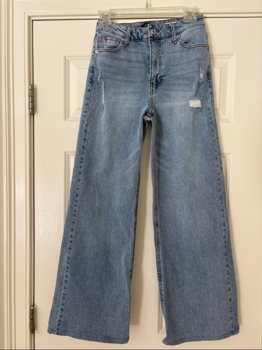 BCBGeneration Light Blue Wide Leg Flare Jeans